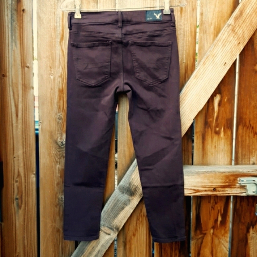American eagle hi rise jegging crop stretch jeans 4 - Picture 3 of 7
